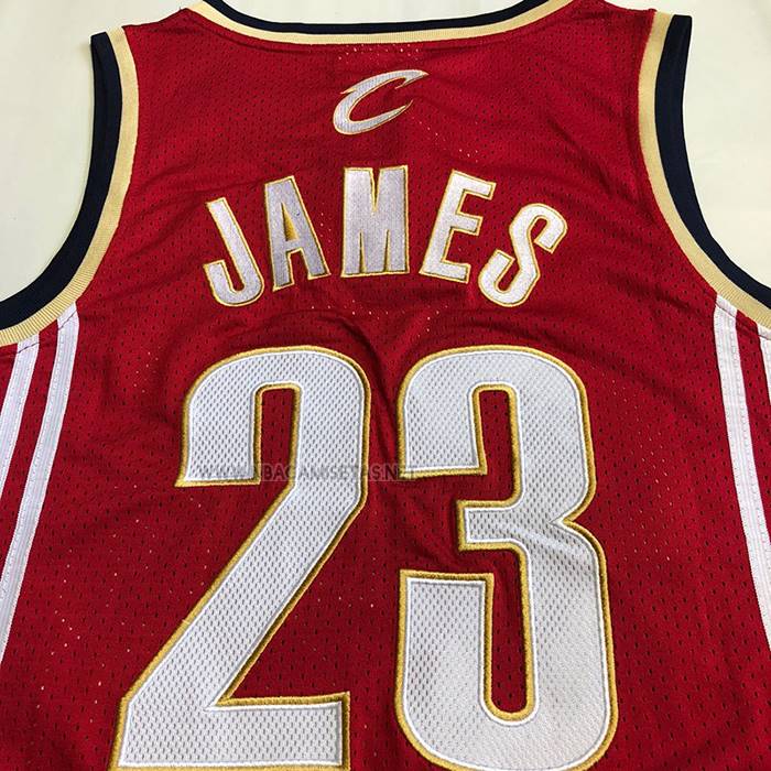 Camiseta Cleveland Cavaliers LeBron James NO 23 Mitchell & Ness 2003-04 Rojo